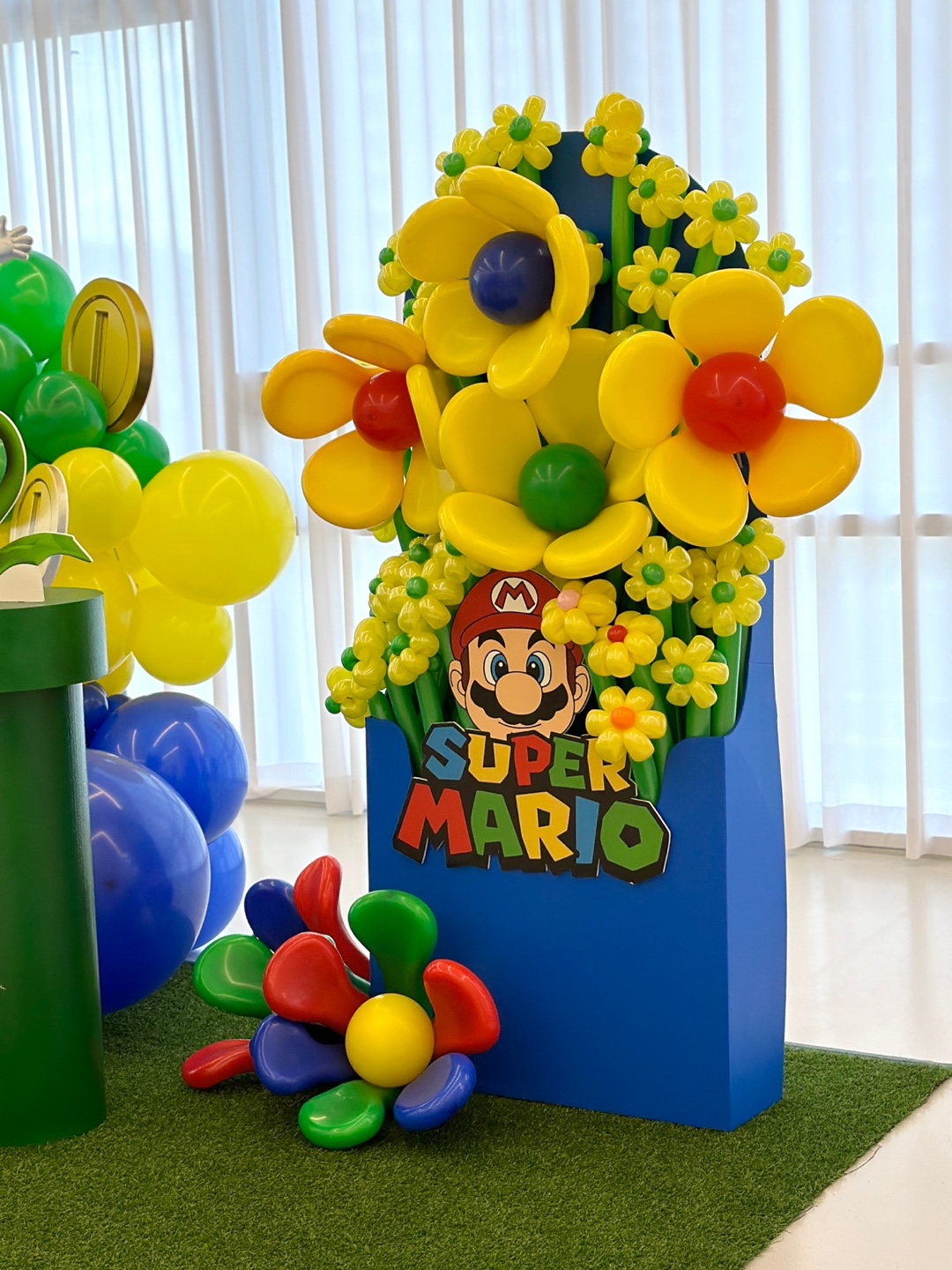 슈퍼마리오 테마 풍선장식 상세이미지 2