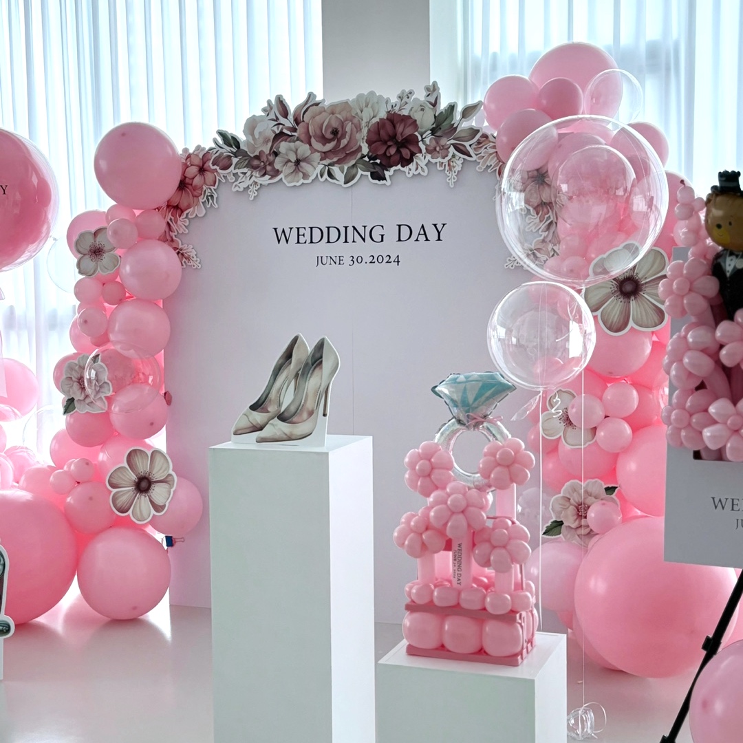 로맨틱한 웨딩데이 풍선장식 상세이미지 1
