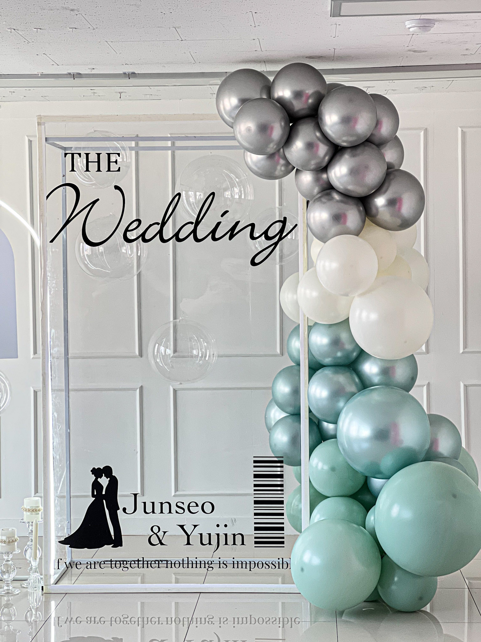 세련된 웨딩 포토존 장식 상세이미지 1