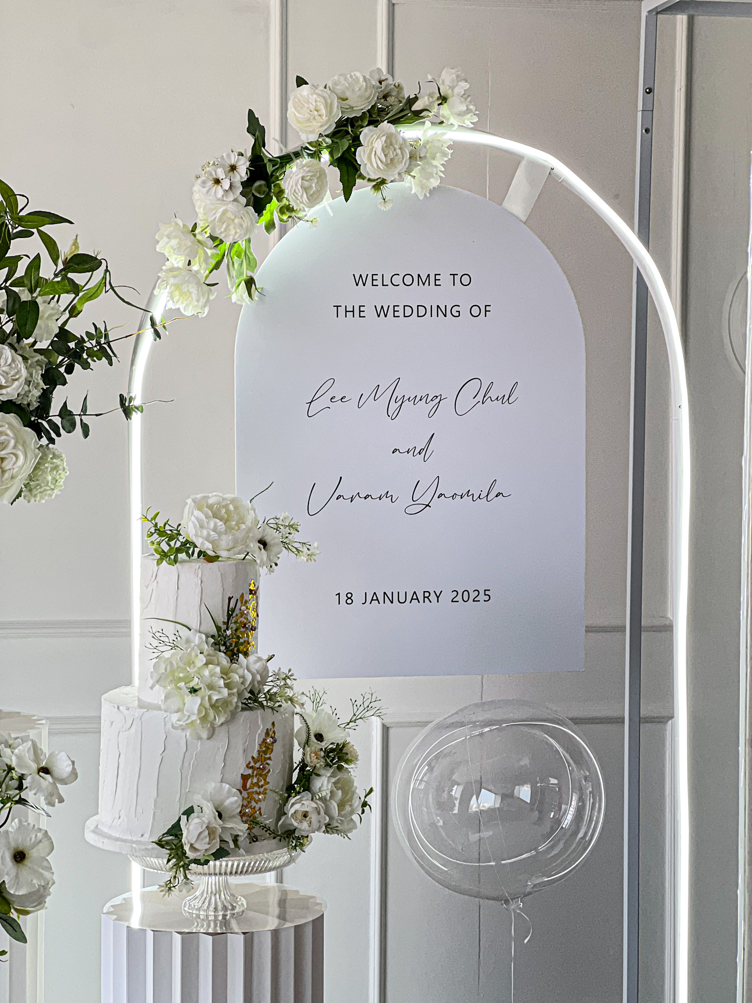 세련된 웨딩 포토존 장식 상세이미지 2