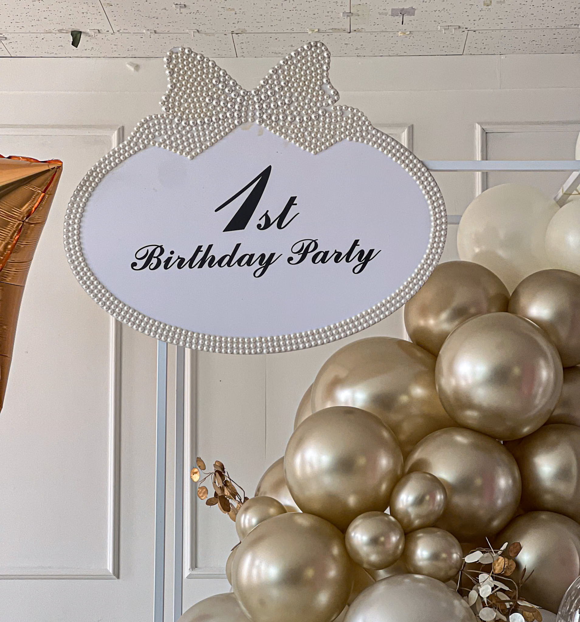 우아한 첫돌 풍선 포토존 장식 상세이미지 2