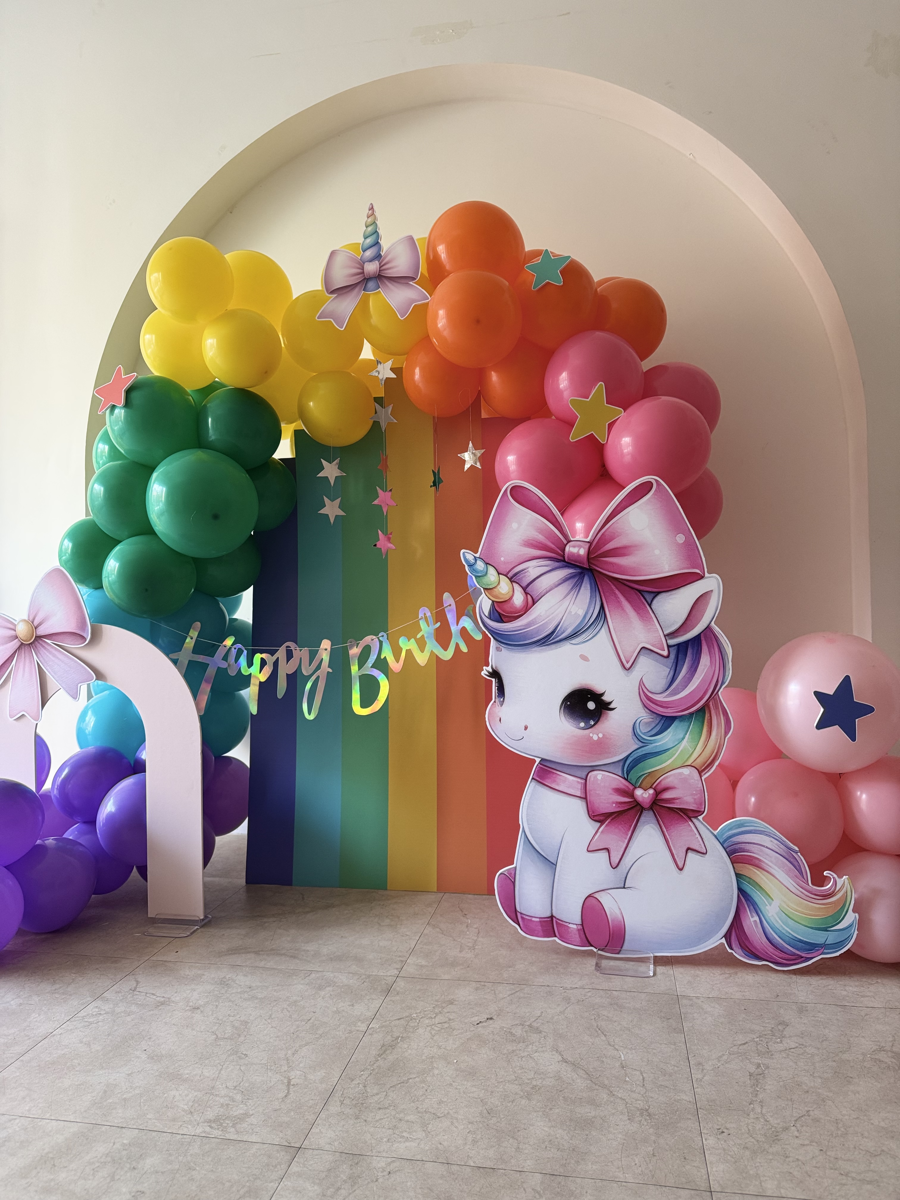 유니콘 테마 두돌 생일 파티 장식 상세이미지 2