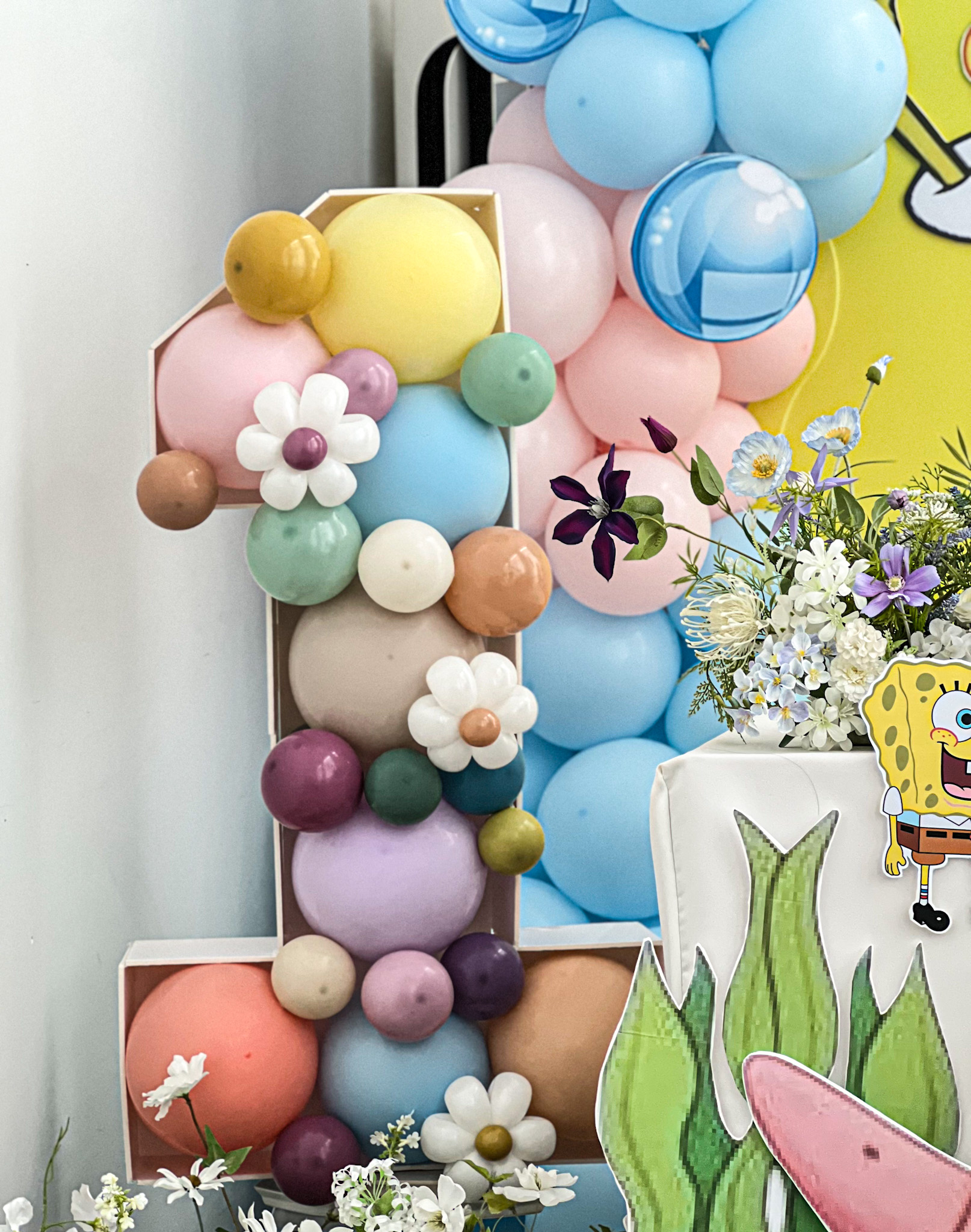 스폰지밥 테마 첫돌 파티 장식 상세이미지 5