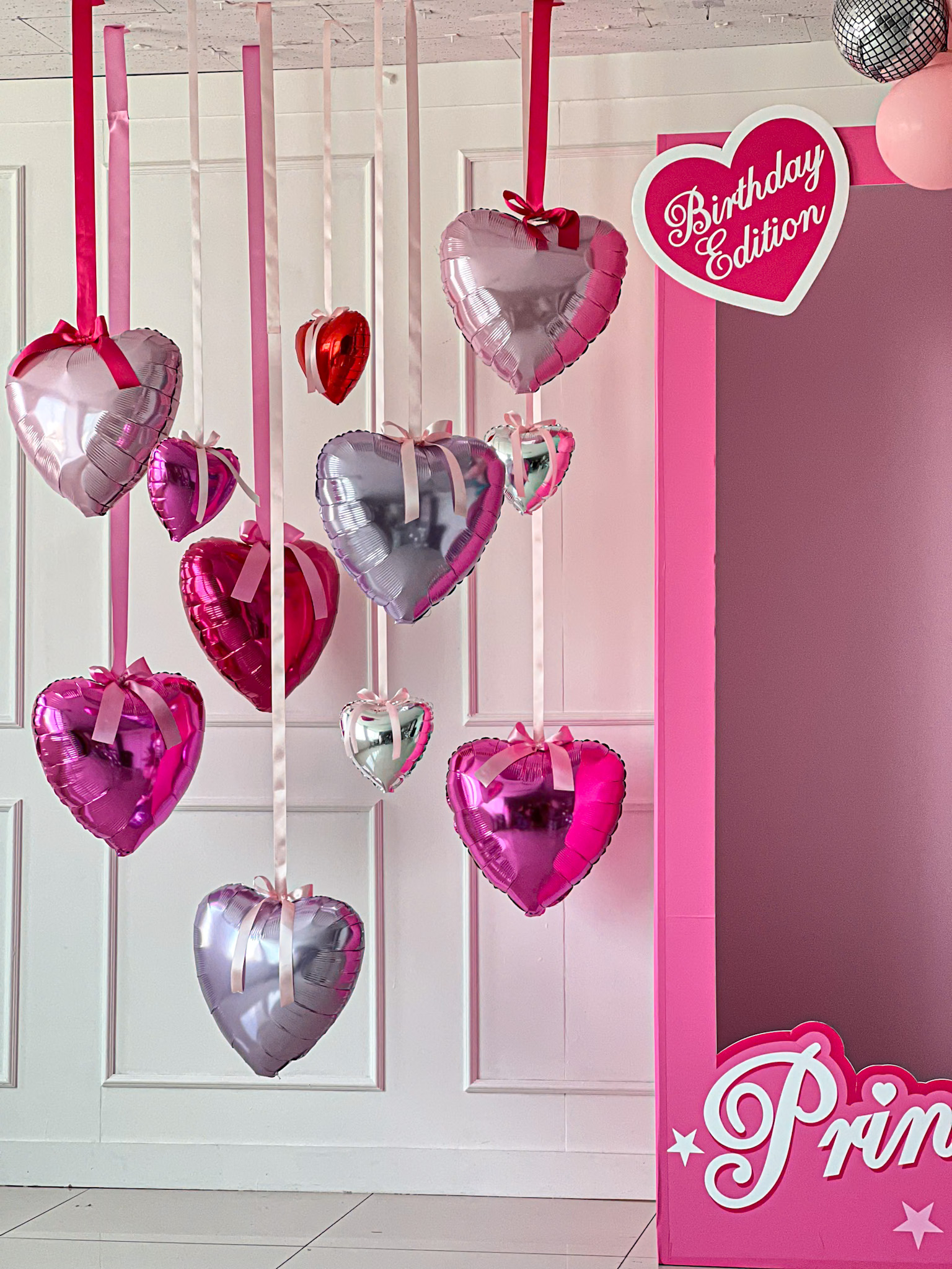 프린세스 생일파티 핑크 포토존 상세이미지 3