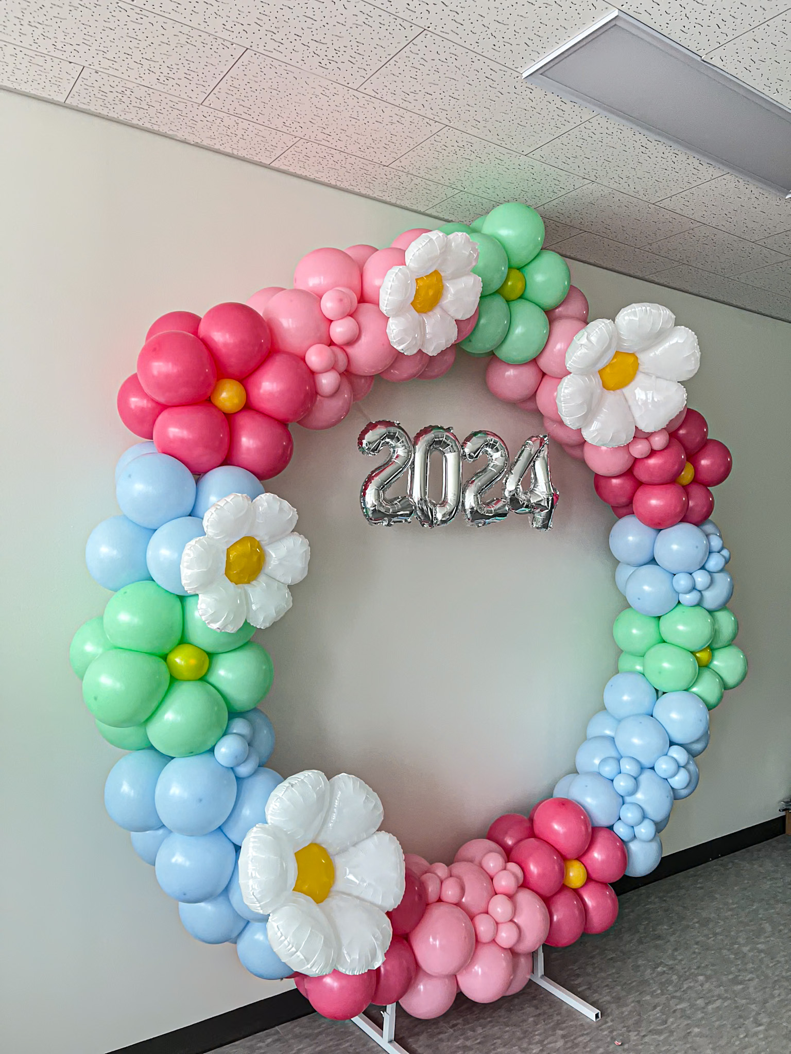 플라워 원형풍선 아치 졸업·입학 장식 상세이미지 4