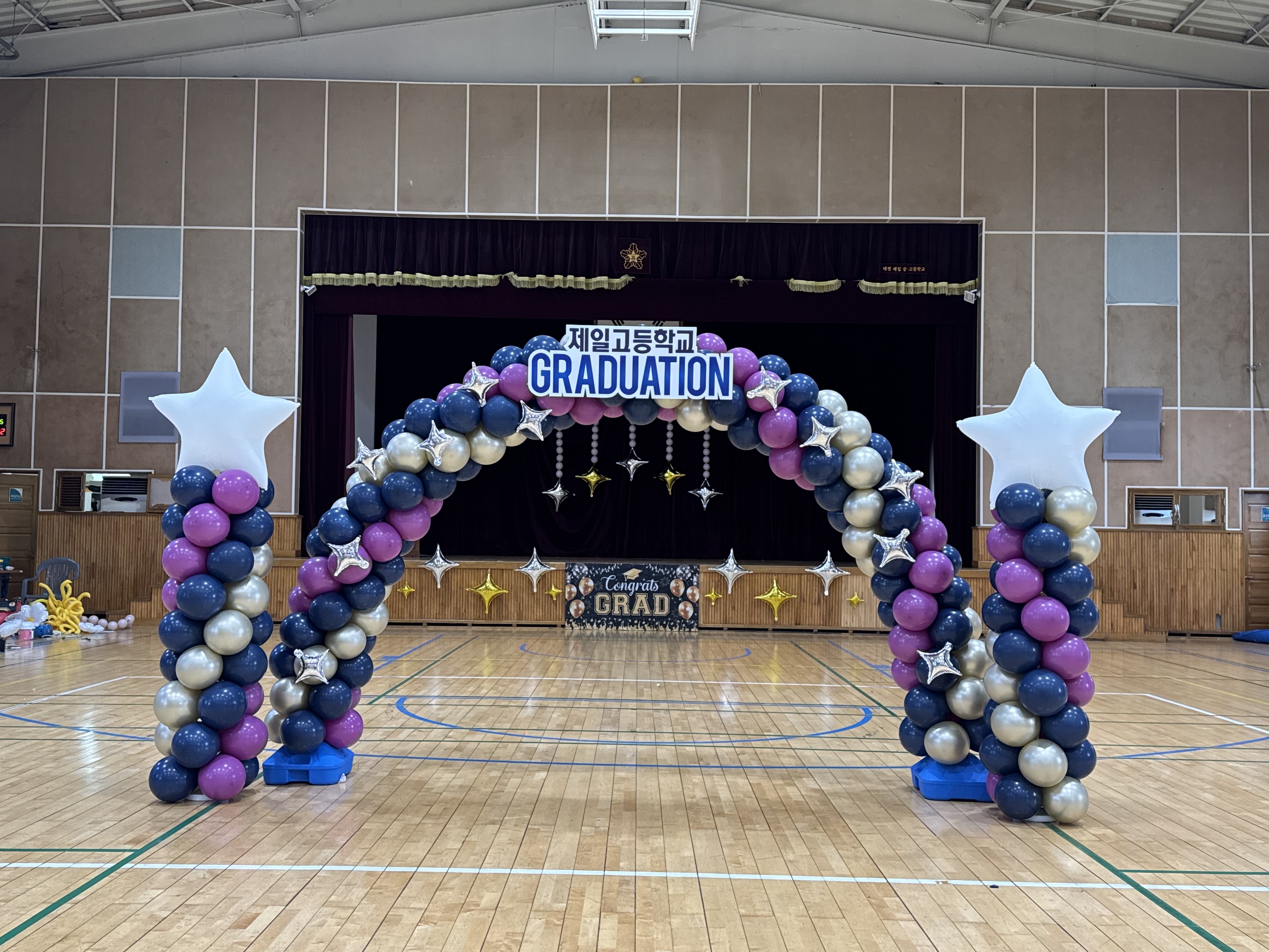 졸업식 풍선 아치 장식 상세이미지 2