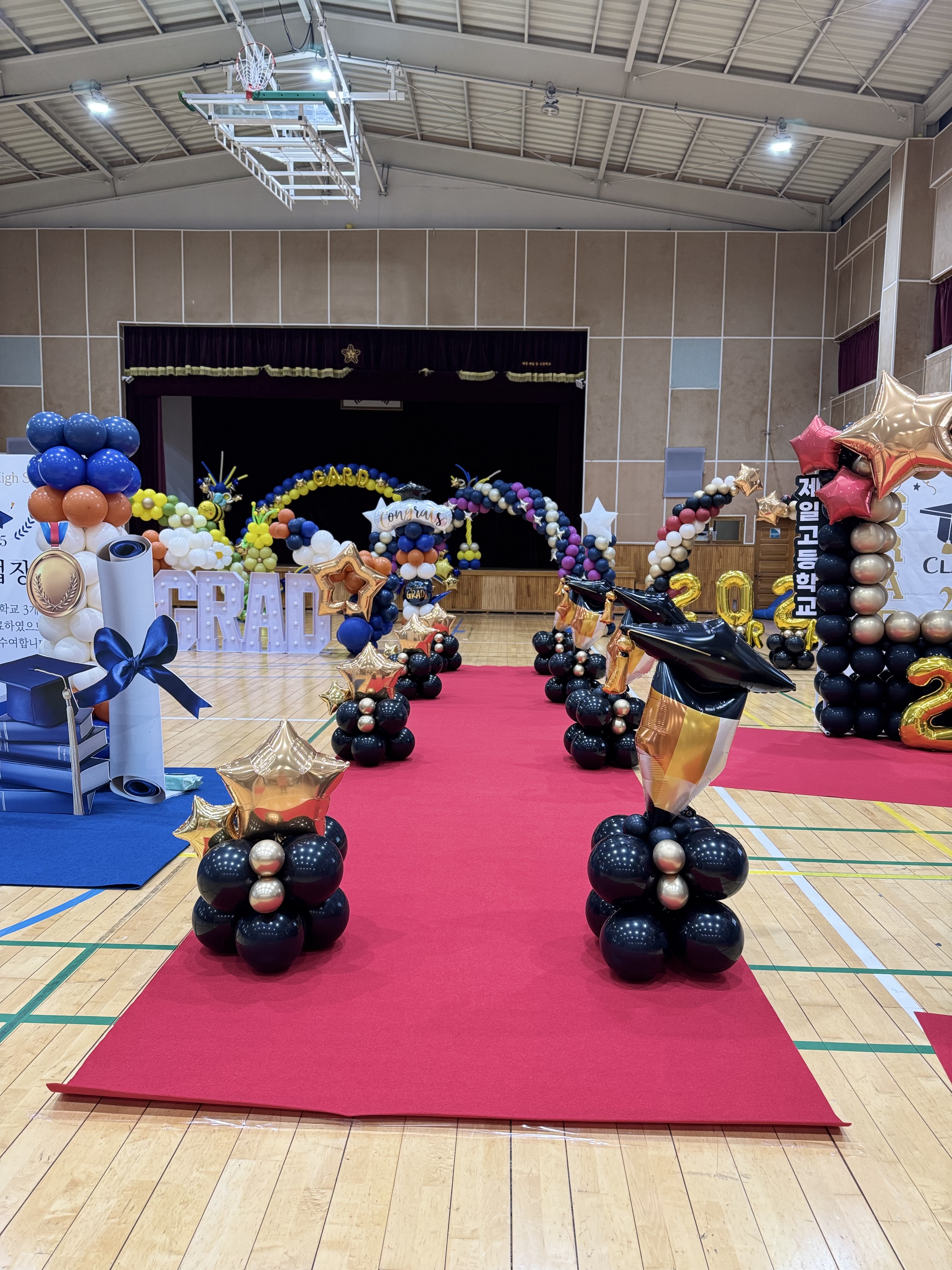 졸업식 버진로드 풍선장식 상세이미지 1