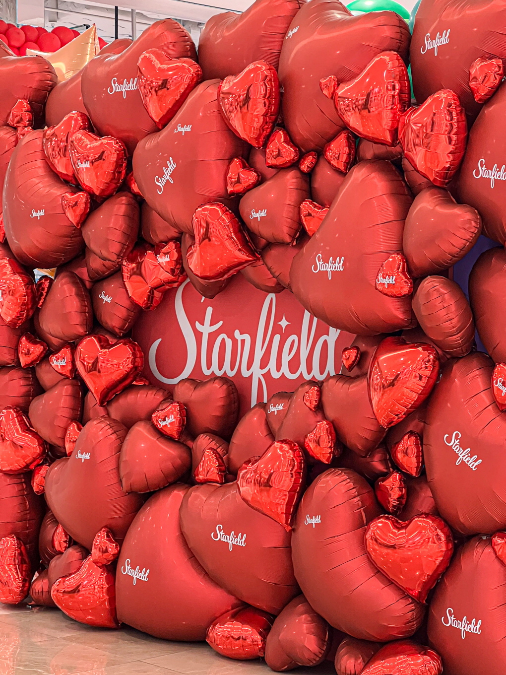 스타필드 하트벌룬 포토존 브랜드 장식 상세이미지 1