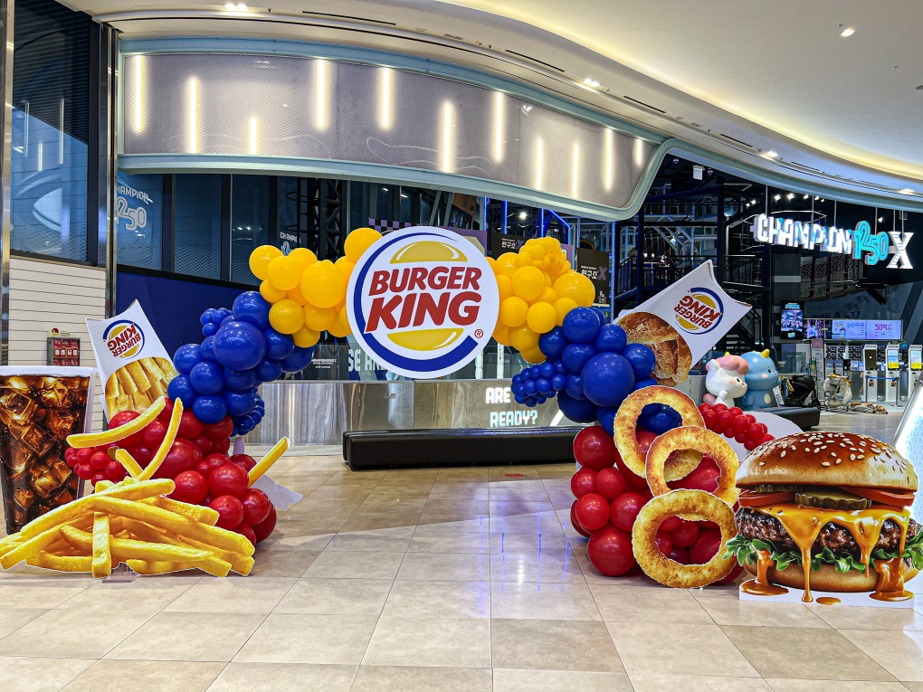 버거킹 프로모션 매장 풍선 아치 장식 상세이미지 4