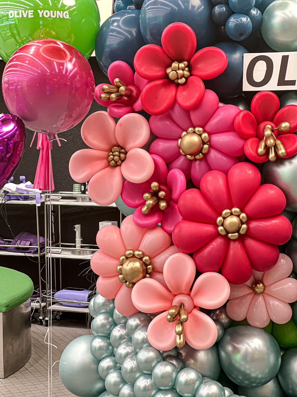 올리브영 프로모션 플라워 벌룬 포토존 상세이미지 2