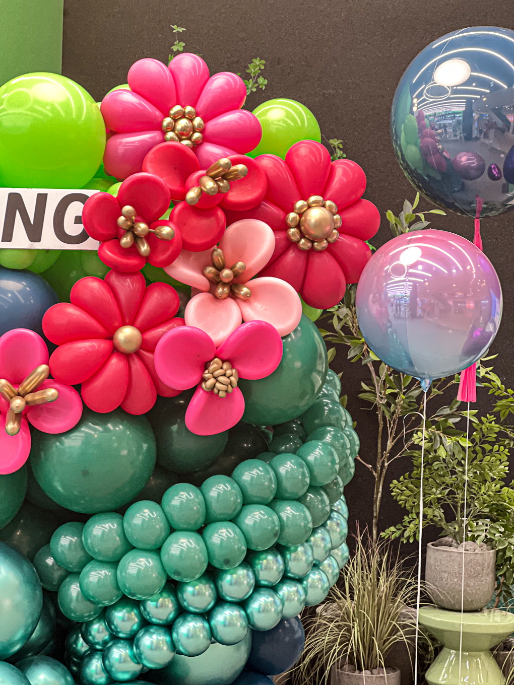 올리브영 프로모션 플라워 벌룬 포토존 상세이미지 3