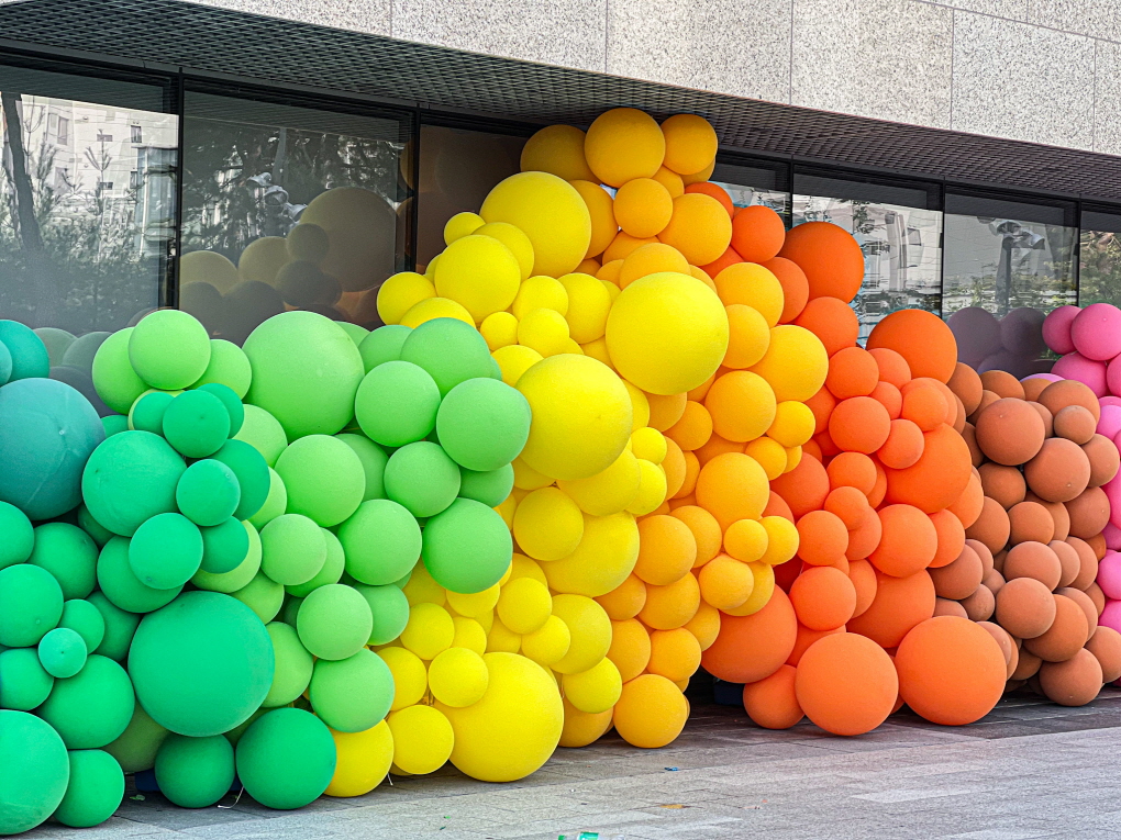 대형 오가닉 레인보우 장식 상세이미지 4