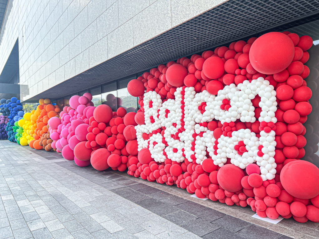 대형 오가닉 레인보우 장식 상세이미지 5