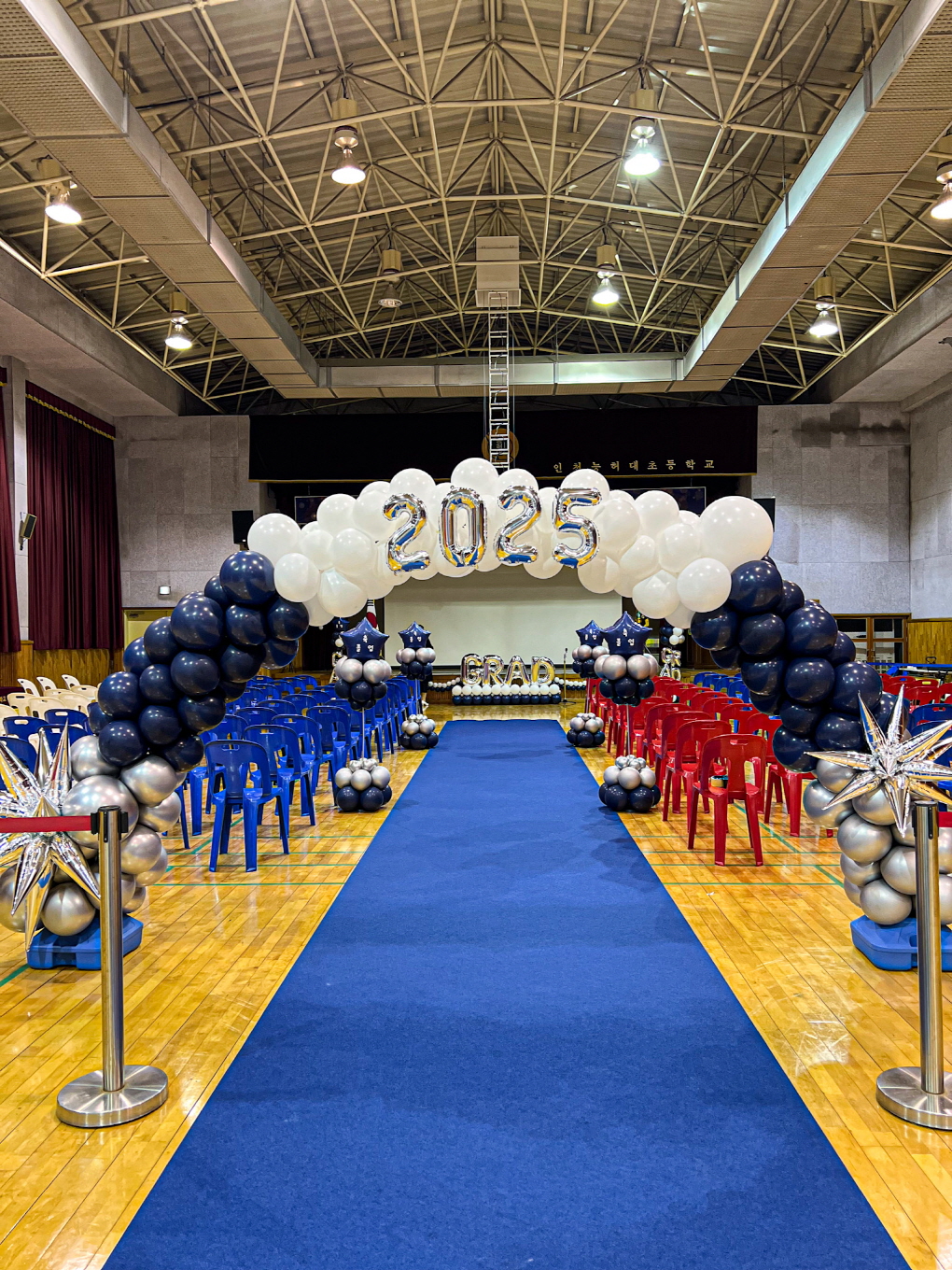 인천능허대초등학교 졸업식 무대 & 버진로드 장식 상세이미지 2