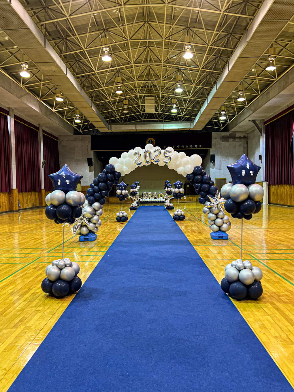 인천능허대초등학교 졸업식 무대 & 버진로드 장식 상세이미지 3