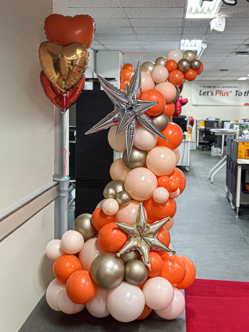 한화금융서비스 지점장님 생일축하 풍선장식 | 기업풍선장식 출장 데코 상세이미지 3