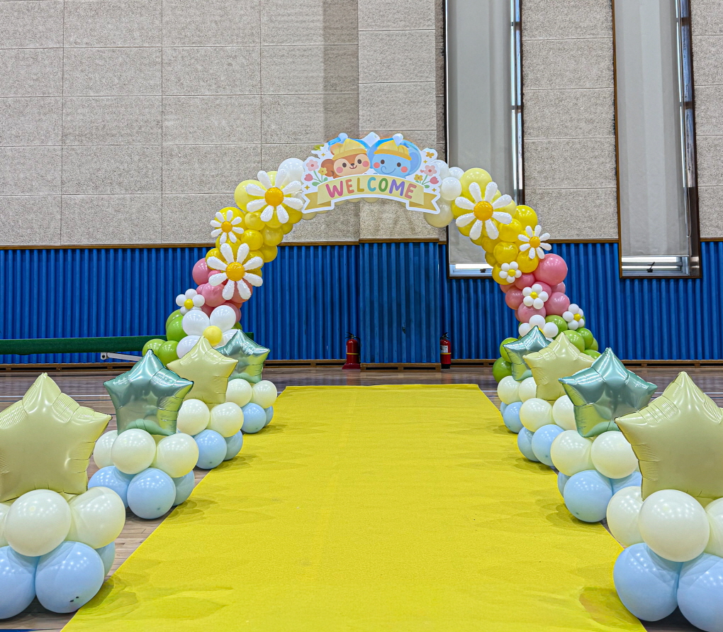 입학장식 버진로드장식 I 웰컴 플라워 아치 & 파스텔 입장로 연출 상세이미지 2