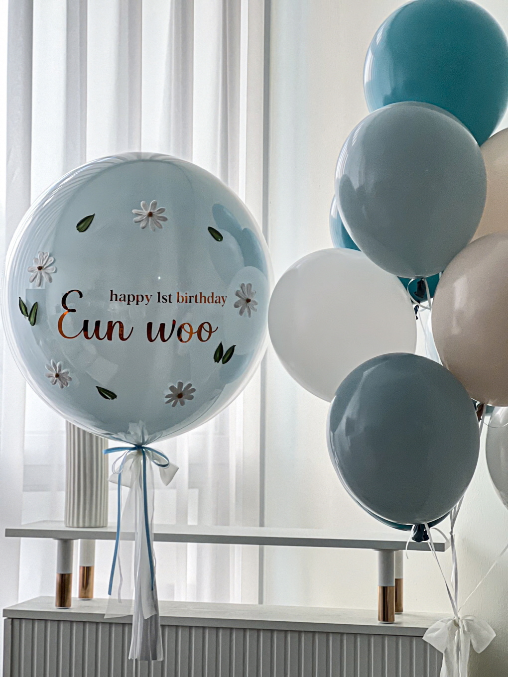 마카롱풍선(겹풍선) | 파스텔 감성 기념일 풍선 상세이미지 1