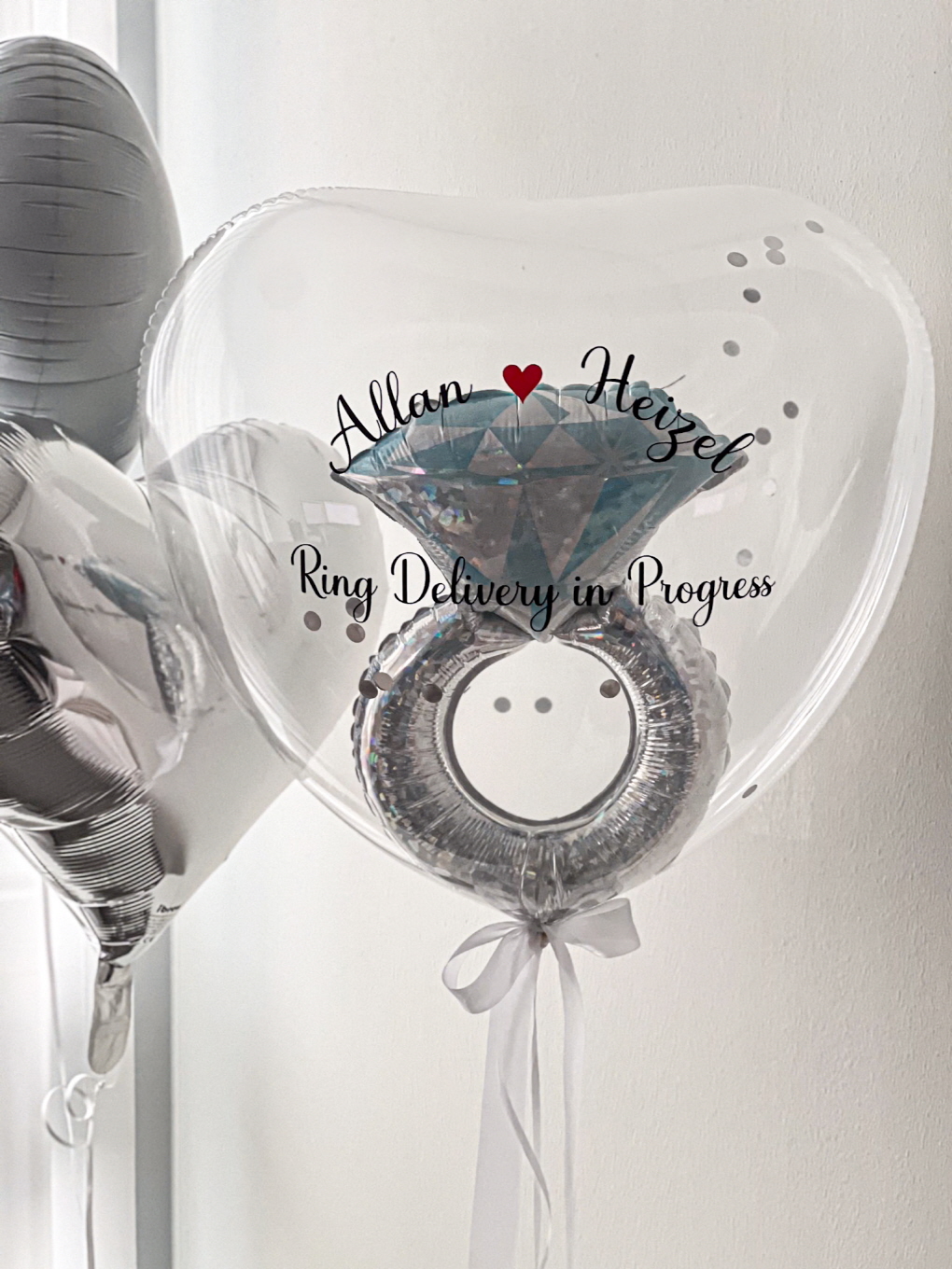 하트 티벌룬 웨딩풍선 | 프로포즈·웨딩 포인트 풍선 상세이미지 1