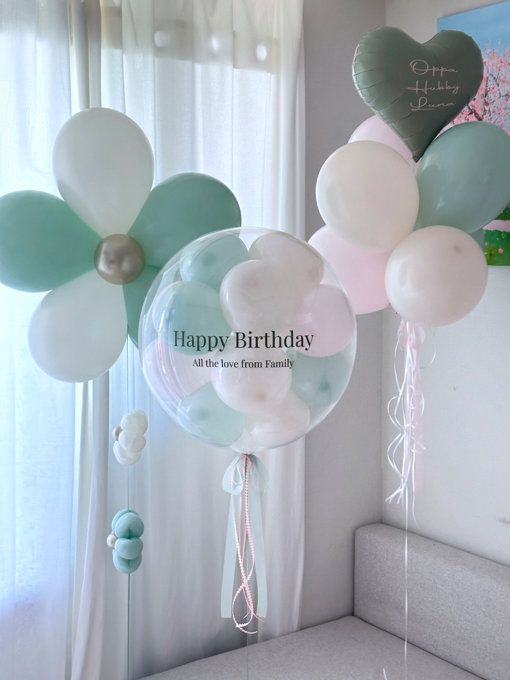 미니버블풍선 마카롱컬러 레터링 풍선 세트 상세이미지 1