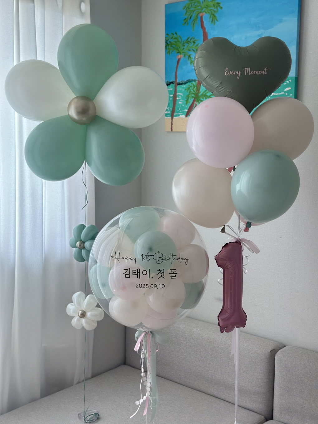 미니버블풍선 마카롱컬러 레터링 풍선 세트 상세이미지 4