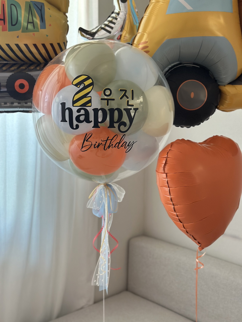 미니버블풍선 레터링 생일 풍선 세트 상세이미지 3