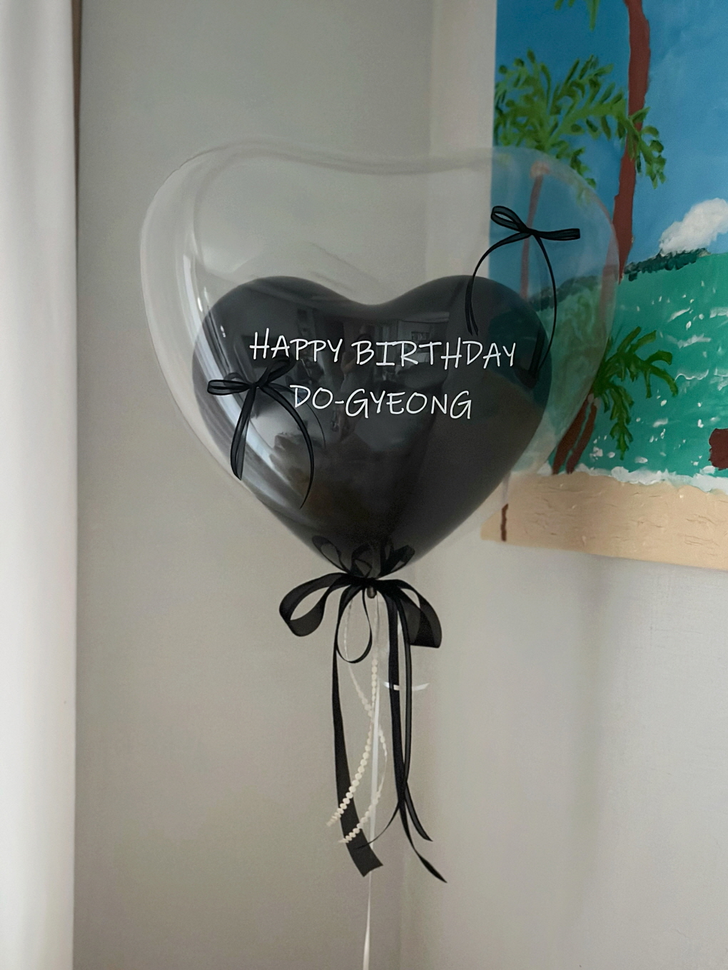 하트&하트 풍선 │ 하트 티벌룬 커스텀 레터링 풍선 상세이미지 2
