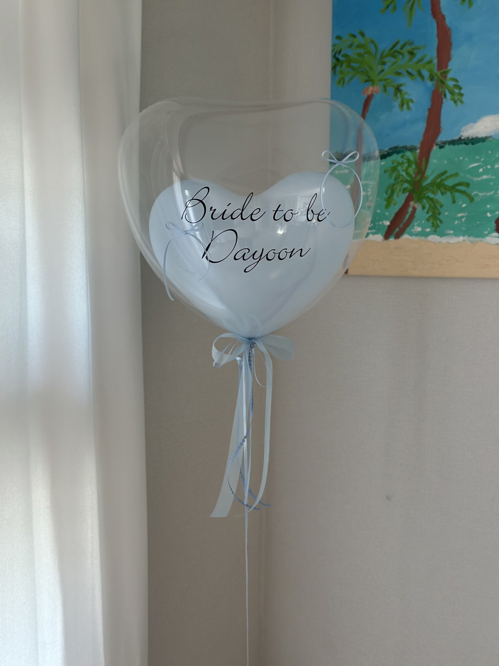 하트&하트 풍선 │ 하트 티벌룬 커스텀 레터링 풍선 상세이미지 3