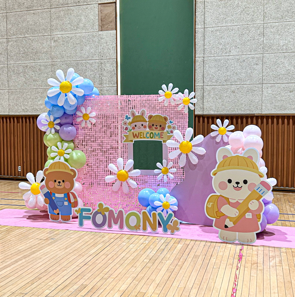 핑크 픽셀 포토존 │ 캐릭터 행사 포토월 상세이미지 5