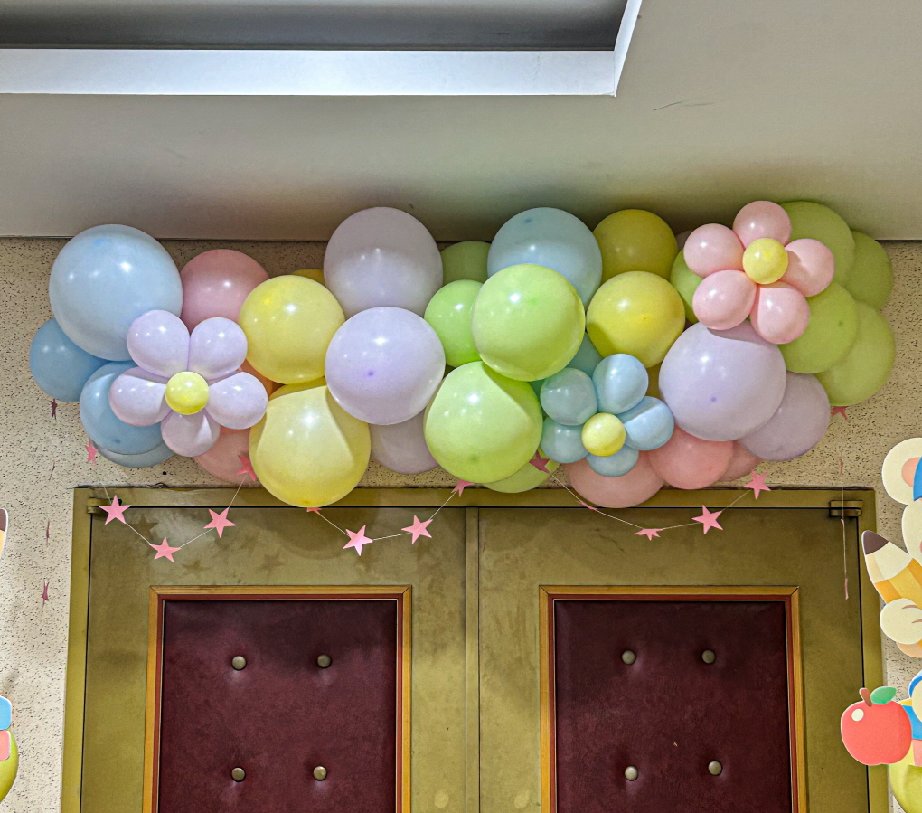 강당 입구 풍선 장식 │ 학교 행사 출입구 데코 상세이미지 2