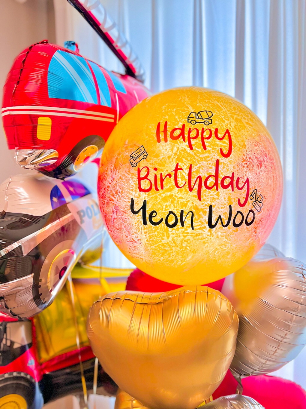 점보 레터링 풍선 │ 65cm 대형 맞춤 벌룬 상세이미지 1