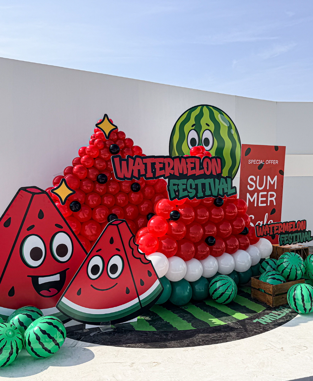 수박축제 포토존 │ 여름 시즌 맞춤 캐릭터 벌룬 연출 상세이미지 5