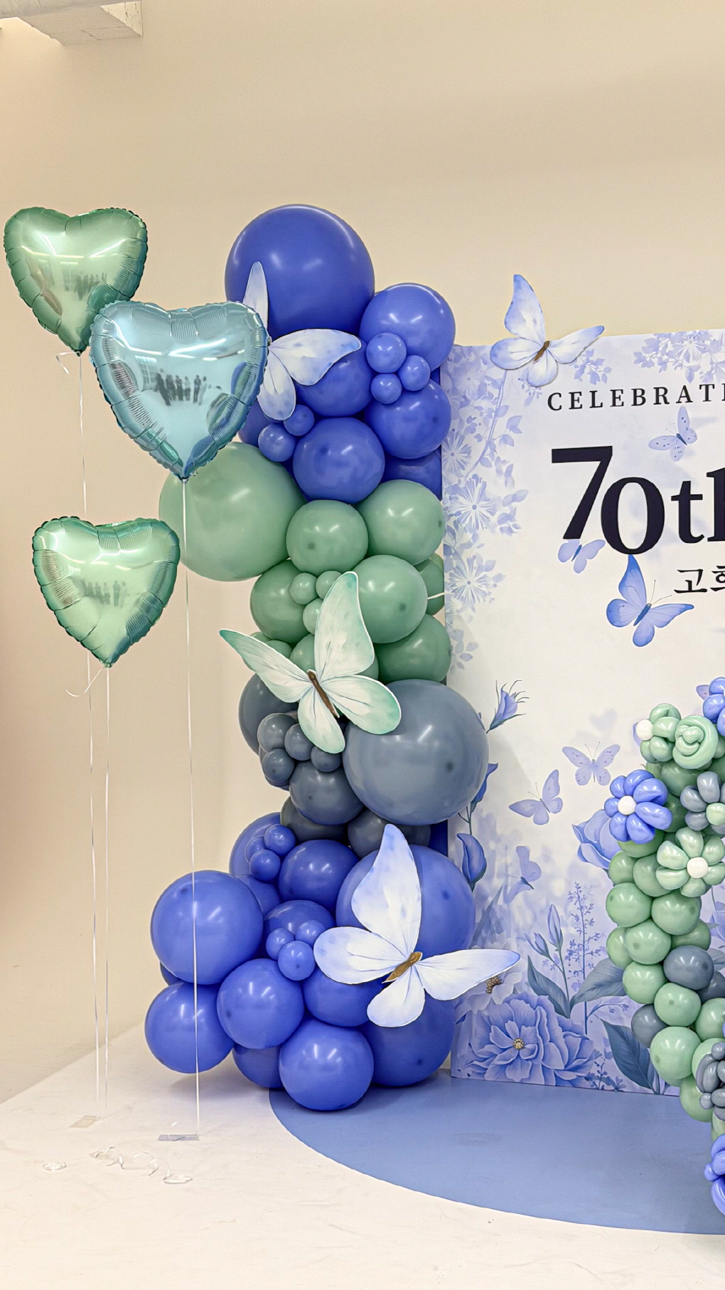 칠순잔치 포토존 │ 프리미엄 플라워 벌룬 연출 상세이미지 3