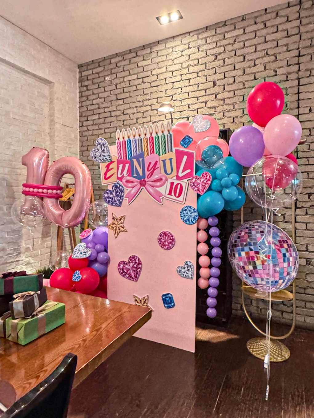 10살 생일 키즈파티 풍선장식