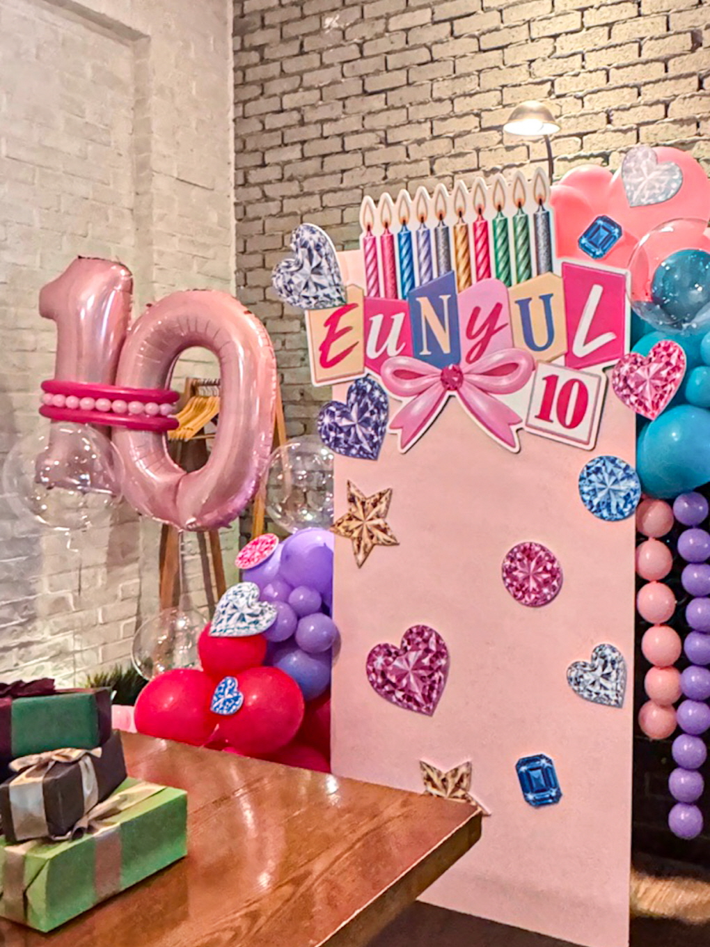 10살 생일 키즈파티 풍선장식